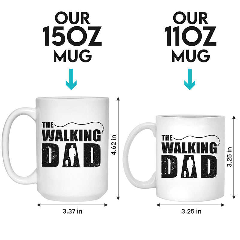 The Walking Dad - Dog Personalized Custom Mug - Gift For Pet Owners, Pet Lovers