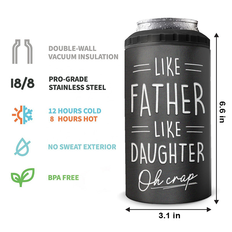 This Guy Is One Awesome Dad - Family Personalized Custom 4 In 1 Can Cooler Tumbler - Birthday Gift For Dad
