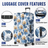 Custom Photo Love Is A Four-Legged Word - Dog & Cat Personalized Custom Luggage Cover - Holiday Vacation Gift, Gift For Adventure Travel Lovers, Pet Owners, Pet Lovers