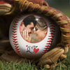Custom Photo Love You To The Centerfield Fence And Back - Couple Personalized Custom Baseball - Gift For Husband Wife, Anniversary