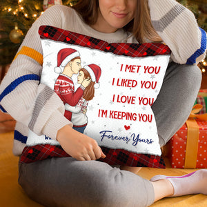I Love You, I'm Keeping You - Couple Personalized Custom Pillow - Christmas Gift For Husband Wife, Anniversary