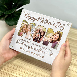 Custom Photo Thank You For Making My Childhood Unforgettable - Family Personalized Custom Acrylic Magnetic Photo Frame - Mother's Day, Birthday Gift For Mom