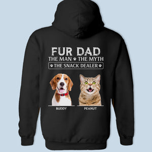 The Man The Myth The Snack Dealer - Dog & Cat Personalized Custom Unisex Back Printed T-shirt, Hoodie, Sweatshirt - Gift For Pet Owners, Pet Lovers