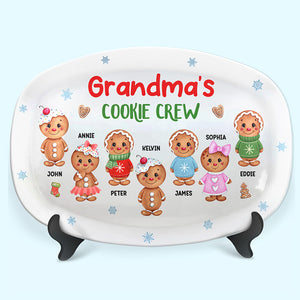 Nana's Perfect Batch - Family Personalized Custom Platter - Christmas Gift For Grandma