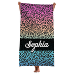 The Playful Pattern - Bestie Personalized Custom Beach Towel - Gift For Best Friends, BFF, Sisters