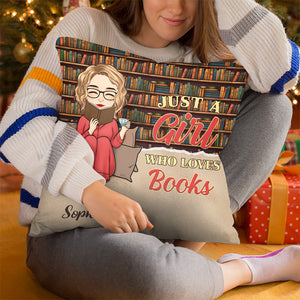It Was Me Just A Girl Who Loves Book - Personalized Custom Pillow - Christmas Gift For Book Lovers