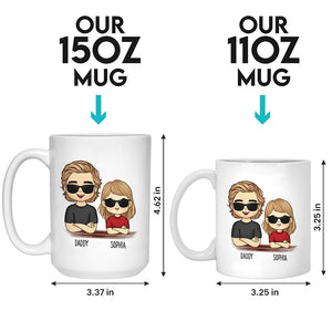 Like Father Like Daughter - Family Personalized Custom Mug - Gift For Family Members