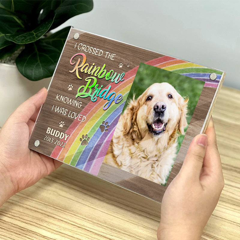 I Will Be Your Guardian Angel - Memorial Personalized Custom Acrylic Magnetic Photo Frame - Sympathy Gift, Gift For Pet Owners, Pet Lovers