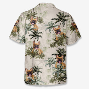 Custom Photo Happiness Comes In Waves - Dog & Cat Personalized Custom Unisex Tropical Hawaiian Aloha Shirt - Summer Vacation Gift, Gift For Pet Owners, Pet Lovers