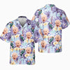 Custom Photo Tropical Bird Flower Pattern - Family Personalized Custom Unisex Tropical Hawaiian Aloha Shirt - Summer Vacation Gift, Gift For Family Members
