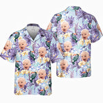 Custom Photo Tropical Bird Flower Pattern - Family Personalized Custom Unisex Tropical Hawaiian Aloha Shirt - Summer Vacation Gift, Gift For Family Members
