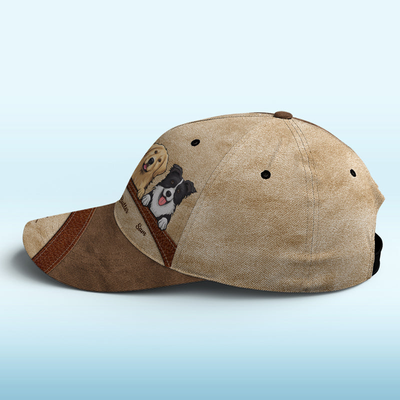 Happiness Is A Warm Puppy Red - Dog Personalized Custom Hat, All Over Print Classic Cap - New Arrival, Gift For Pet Owners, Pet Lovers