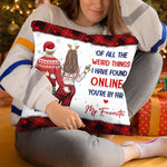 I'm Keeping You - Couple Personalized Custom Pillow - Christmas Gift For Husband Wife, Anniversary