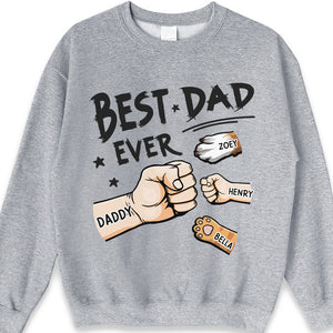The Best Dad Ever In The World - Family Personalized Custom Unisex T-shirt, Hoodie, Sweatshirt - Father's Day, Birthday Gift For Dad, Gift For Pet Owners, Pet Lovers