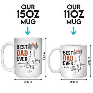 You Are The Best Papa Ever - Family Personalized Custom Mug - Father's Day, Birthday Gift For Dad, Grandpa