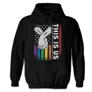 This Is Us A Whole Lot Of Love - Couple Personalized Custom Unisex T-shirt, Hoodie, Sweatshirt - Gift For Husband Wife, Anniversary, LGBTQ+