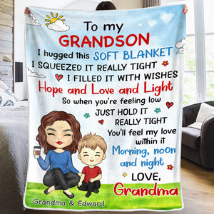 I Hugged This Blanket, Christmas Gifts For Mom, Personalized