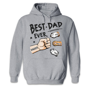 The Best Dad Ever & Fur Baby - Dog & Cat Personalized Custom Unisex T-shirt, Hoodie, Sweatshirt - Father's Day, Gift For Pet Owners, Pet Lovers