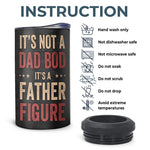 It's A Father Figure - Family Personalized Custom 4 In 1 Can Cooler Tumbler - Birthday Gift For Dad