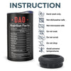 Best Bonus Dad Ever - Family Personalized Custom 4 In 1 Can Cooler Tumbler - Birthday Gift For Dad