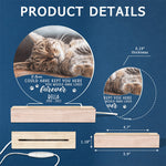Custom Cat Memorial Gifts for Pet Lovers - Personalized 3D LED Light