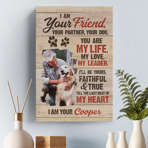 Custom Photo I Promise To Be Your Best Friend - Dog Personalized Custom Vertical Canvas - Gift For Pet Owners, Pet Lovers