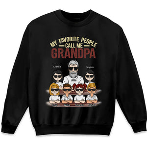 My Kids Call Me Grandpa - Family Personalized Custom Unisex T-shirt, Hoodie, Sweatshirt - Father's Day, Birthday Gift For Grandpa