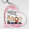 We're Besties Forever - Besties Personalized Custom Rectangle Shaped Acrylic Keychain - Gift For Best Friends, BFF, Sisters