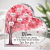 We've Loved You Our Whole Life - Family Personalized Custom Heart Shaped Acrylic Plaque - Gift For Mom, Grandma