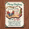 Here's To Another Year Of Us - Couple Personalized Custom Wooden Card With Pop Out Ornament - Christmas Gift For Husband Wife, Anniversary