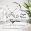 I Loved You Then I Love You Still - Couple Personalized Custom Heart Shaped Acrylic Plaque - Gift For Husband Wife, Anniversary