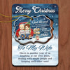Merry Christmas, Here's To Another Year Of Us - Couple Personalized Custom Wooden Card With Pop Out Ornament - Christmas Gift For Husband Wife, Anniversary