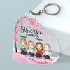 We're Besties Forever - Besties Personalized Custom Rectangle Shaped Acrylic Keychain - Gift For Best Friends, BFF, Sisters