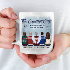 The Love Between Brothers And Sisters - Family Personalized Custom Mug - Christmas Gift, Gift For Siblings, Brothers, Sisters