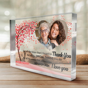 Custom Photo I've Loved You My Whole Life - Family Personalized Custom Rectangle Shaped Acrylic Plaque - Gift For Mom, Grandma