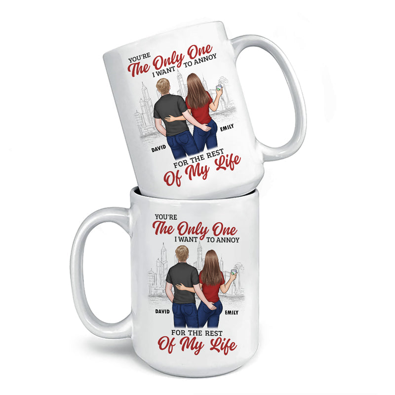 My Number One, Always - Couple Personalized Custom Mug - Gift For Husband Wife, Anniversary