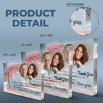 Custom Photo Thank You Gifts for Loved Ones - Personalized Shaped Acrylic Plaque