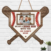 Custom Photo We Hit A Home Run With You - Family Personalized Custom Home Decor Wood Sign - House Warming Gift For Dad, Grandpa
