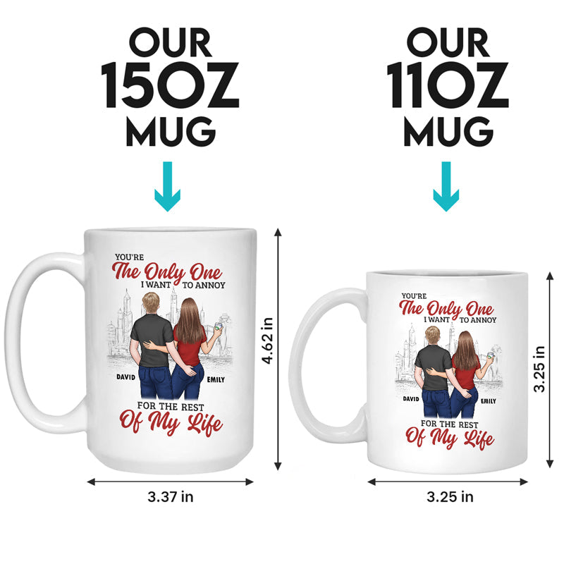 My Number One, Always - Couple Personalized Custom Mug - Gift For Husband Wife, Anniversary