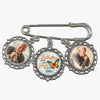 Custom Photo I Am Always With You - Memorial Personalized Custom Round Shaped Lapel Pin, Brooch - Sympathy Gift For Family Members