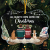 All Hearts Come Home For Christmas - Memorial Personalized Custom Ornament - Acrylic Benelux Shaped - Christmas Gift, Sympathy Gift For Pet Owners, Pet Lovers