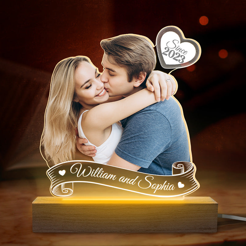 Custom Photo Love You Still - Couple Personalized Custom Shaped 3D LED  Light - Upload Photo Gift For Husband Wife, Anniversary