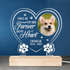 Custom Photo Your Wings Were Ready But Our Hearts Were Not - Memorial Personalized Custom Heart Shaped 3D LED Light - Sympathy Gift, Gift For Pet Owners, Pet Lovers