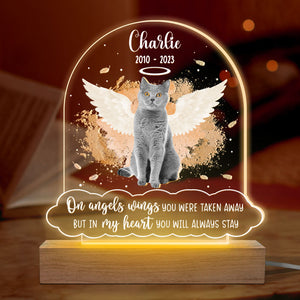 Custom Photo In My Heart You Will Always Stay - Memorial Personalized Custom Shaped 3D LED Light - Sympathy Gift For Pet Owners, Pet Lovers