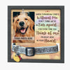 When Tomorrow Starts Without Me, Don't Think We're Far Apart - Memorial Pet Loss Sign, Collar Picture Frame - Sympathy Gift, Gift For Pet Owners, Pet Lovers