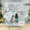 You're Gone, But Your Paw Prints Are Always On My Heart - Memorial Personalized Custom Paw Shaped Acrylic Plaque - Sympathy Gift, Gift For Pet Owners, Pet Lovers