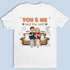 You And Me And The Cats - Cat Personalized Custom Unisex T-shirt, Hoodie, Sweatshirt - Gift For Husband Wife, Pet Owners, Pet Lovers