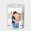 You're The Best - Couple Personalized Custom Smokeless Scented Candle - Gift For Husband Wife, Anniversary
