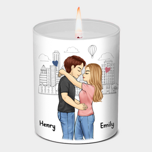 You're The Best - Couple Personalized Custom Smokeless Scented Candle - Gift For Husband Wife, Anniversary