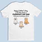 Custom Name Cat Dad Father's Day Gifts - Personalized Apparel